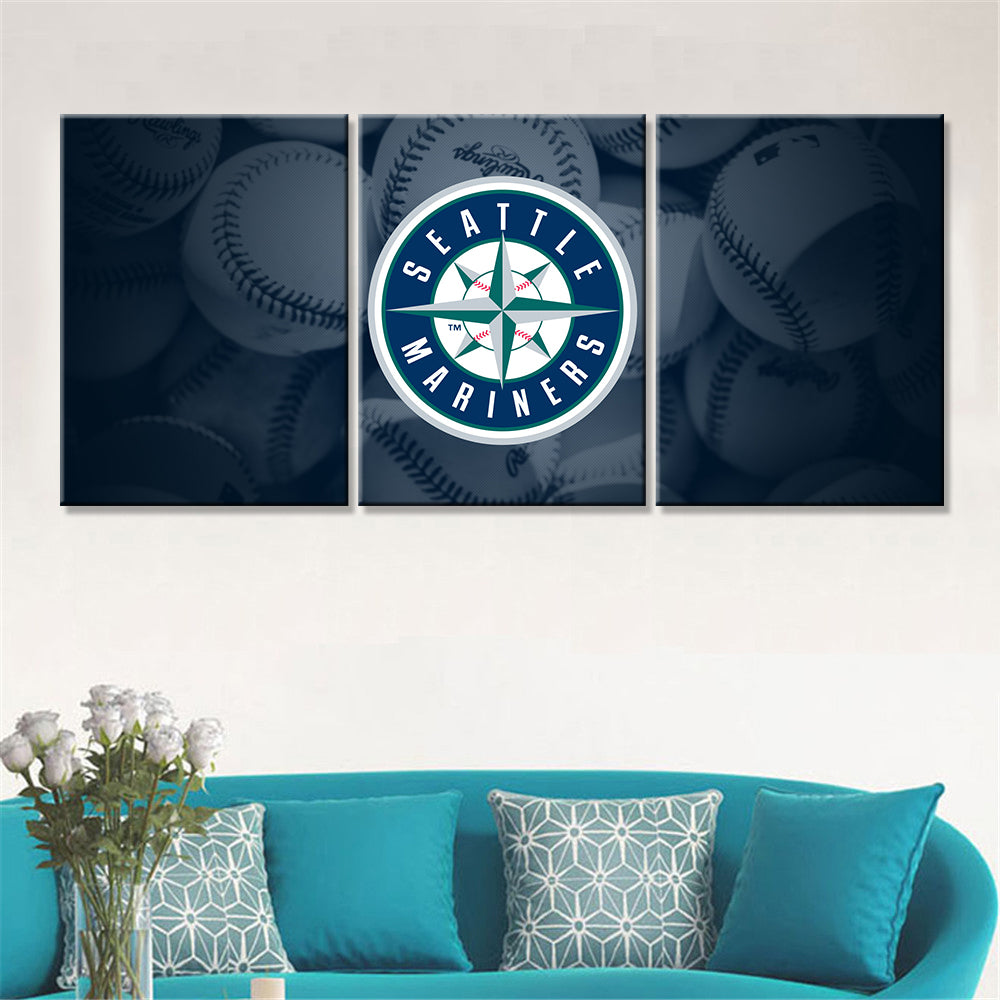 Baseball Wall Art - BB5034 - Seattle Mariners - Baseball Poster - Baseball Canvas