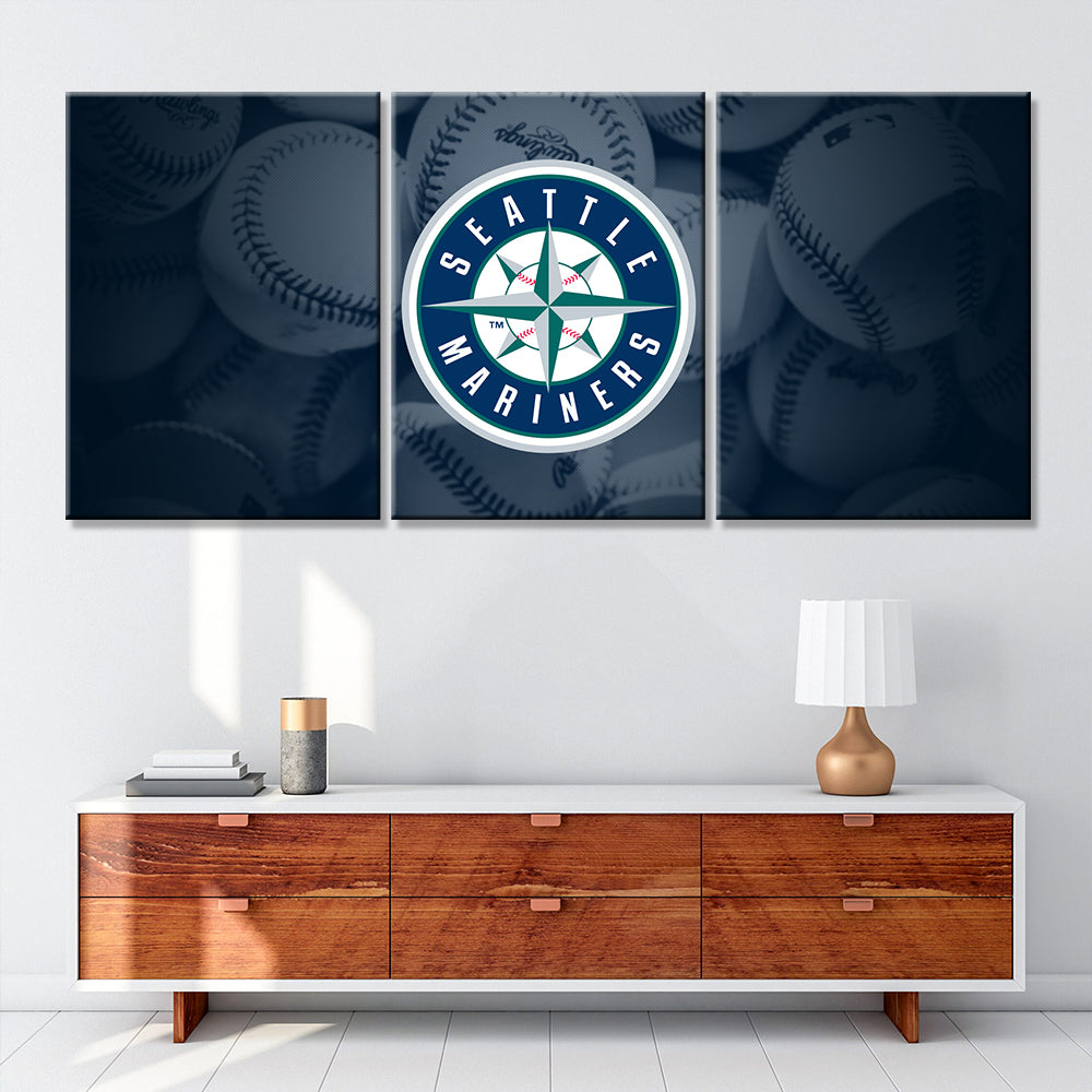 Baseball Wall Art - BB5034 - Seattle Mariners - Baseball Poster - Baseball Canvas