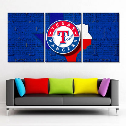 Baseball Wall Art - BB5035 - Texas Rangers - Baseball Poster - Baseball Canvas
