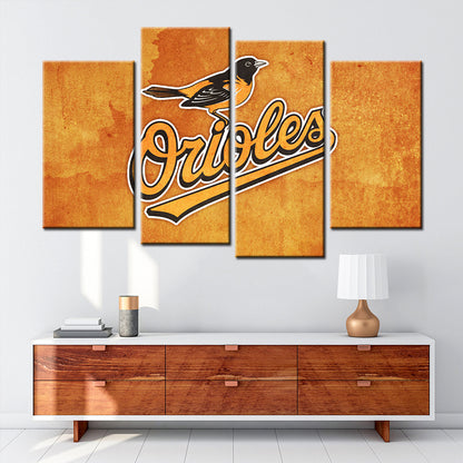 Baseball Wall Art - BB5024 - Baltimore Orioles Baseball - Baseball Poster - Baseball Canvas