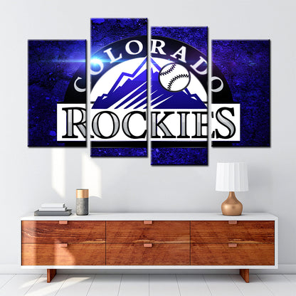Baseball Wall Art - BB5025 - Colorado Rockies - Baseball Poster - Baseball Canvas