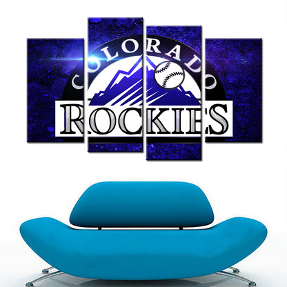 Baseball Wall Art - BB5025 - Colorado Rockies - Baseball Poster - Baseball Canvas