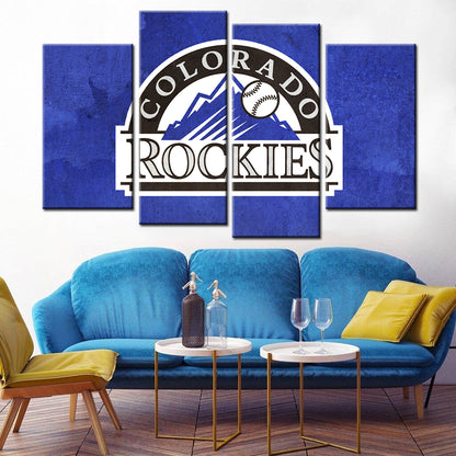 Baseball Wall Art - BB5026 - Colorado Rockies - Baseball Poster - Baseball Canvas