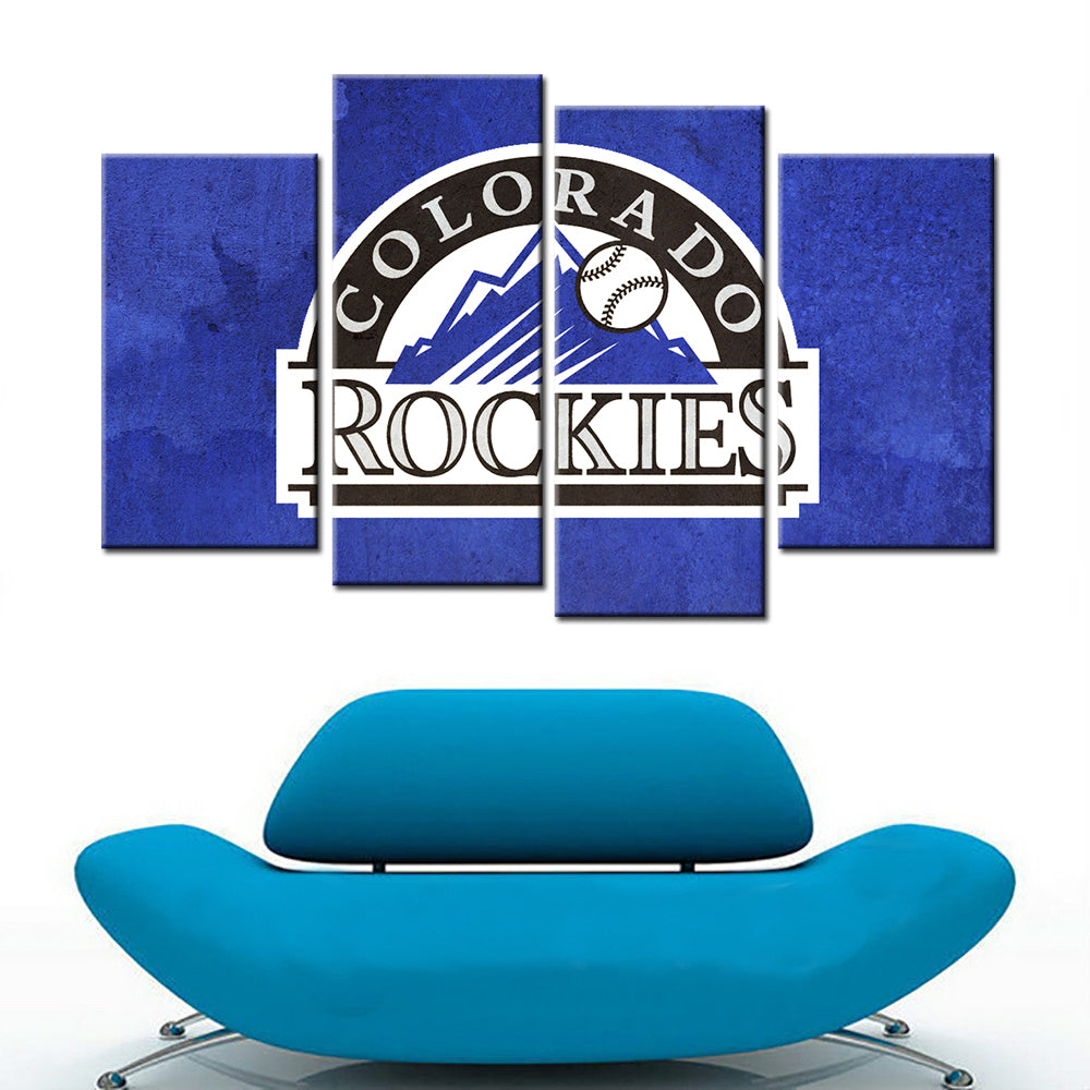 Baseball Wall Art - BB5026 - Colorado Rockies - Baseball Poster - Baseball Canvas