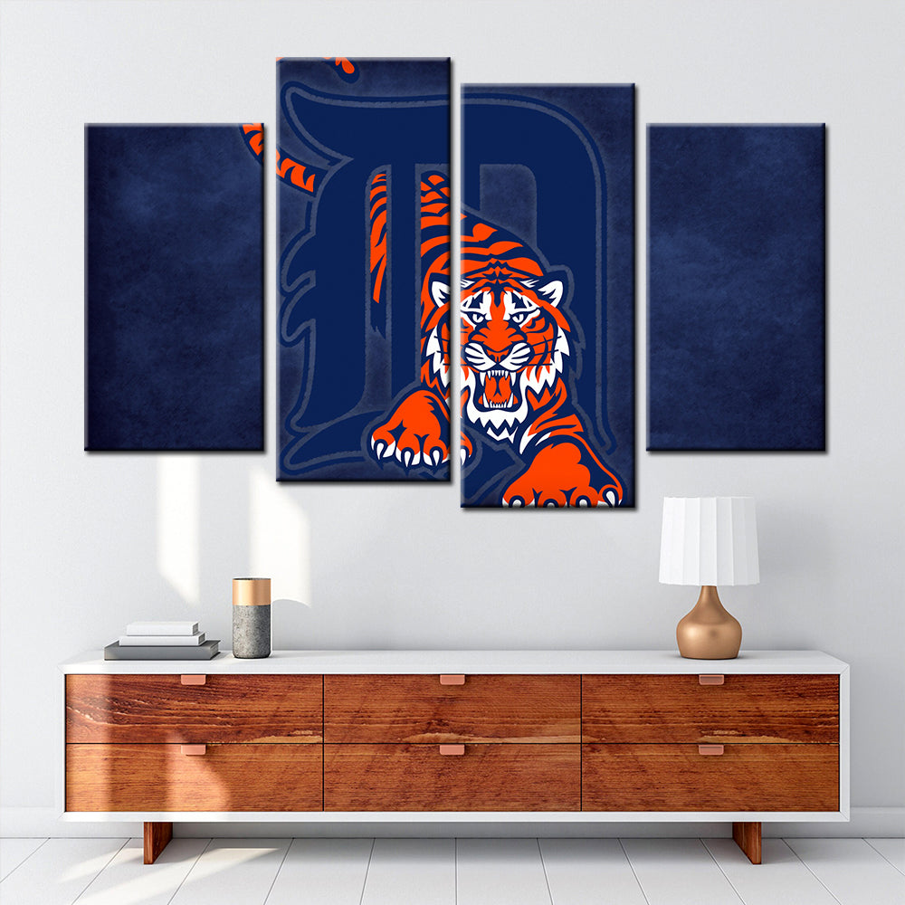 Baseball Wall Art - BB5027 - Detroit Tigers - Baseball Poster - Baseball Canvas