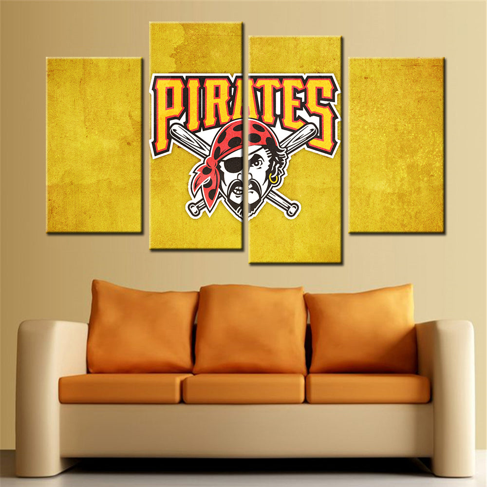 Baseball Wall Art - BB5031 - Pittsburgh Pirates - Baseball Poster - Baseball Canvas