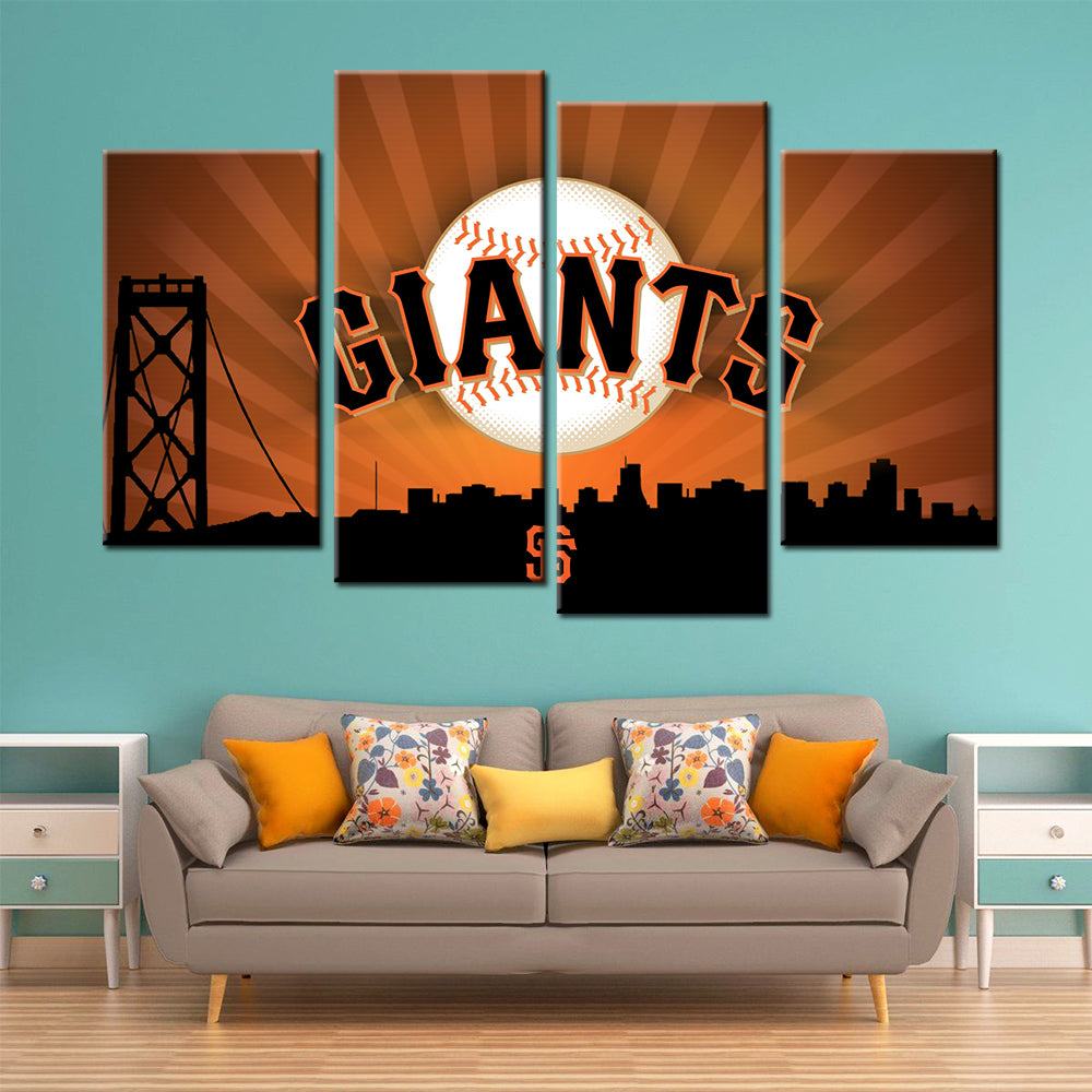 Baseball Wall Art - BB5033 - San Francisco Giants - Baseball Poster - Baseball Canvas