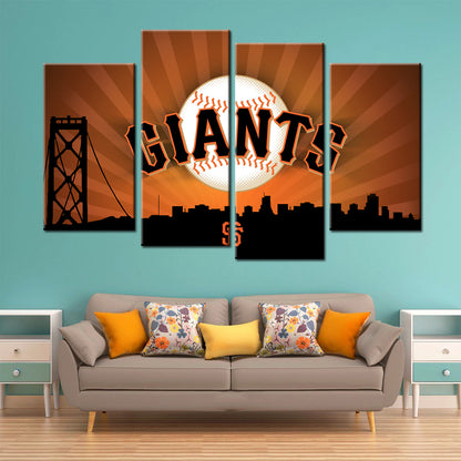 Baseball Wall Art - BB5033 - San Francisco Giants - Baseball Poster - Baseball Canvas