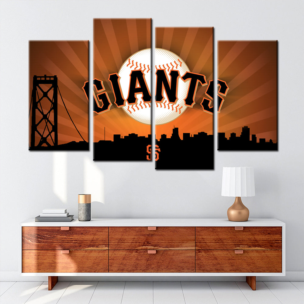 Baseball Wall Art - BB5033 - San Francisco Giants - Baseball Poster - Baseball Canvas