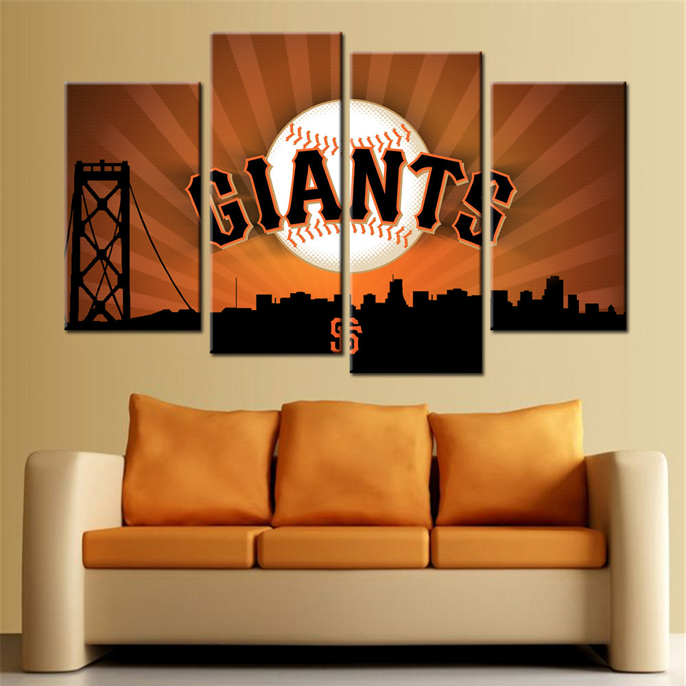 Baseball Wall Art - BB5033 - San Francisco Giants - Baseball Poster - Baseball Canvas