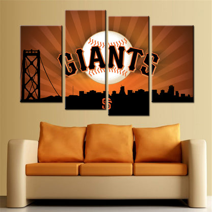 Baseball Wall Art - BB5033 - San Francisco Giants - Baseball Poster - Baseball Canvas