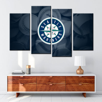 Baseball Canvas Wall Art - BB5034 - Seattle Mariners
