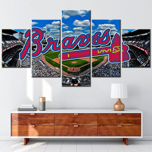 Baseball Canvas Wall Art - BB5007 - Atlanta Braves Baseball Stadium