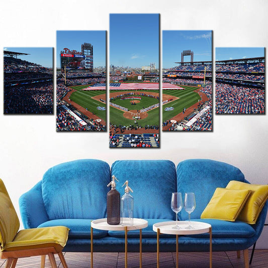 Baseball Canvas Wall Art - BB5017 - Citizens Bank Park - Philadelphia Phillies