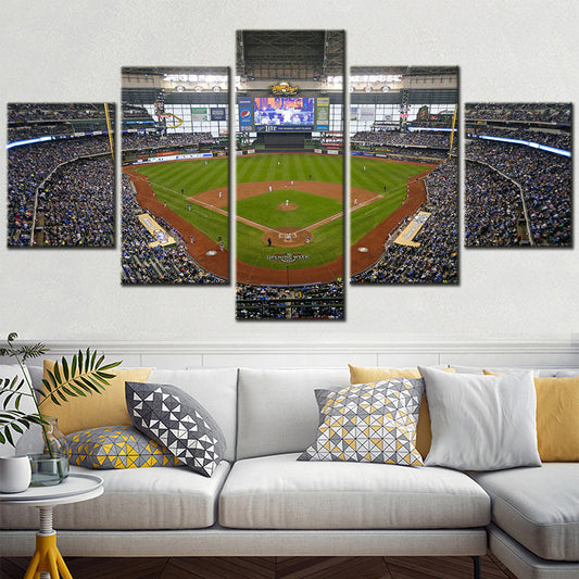 Baseball Canvas Wall Art - BB5019 - American Family Field - Home of Your Milwaukee Brewers