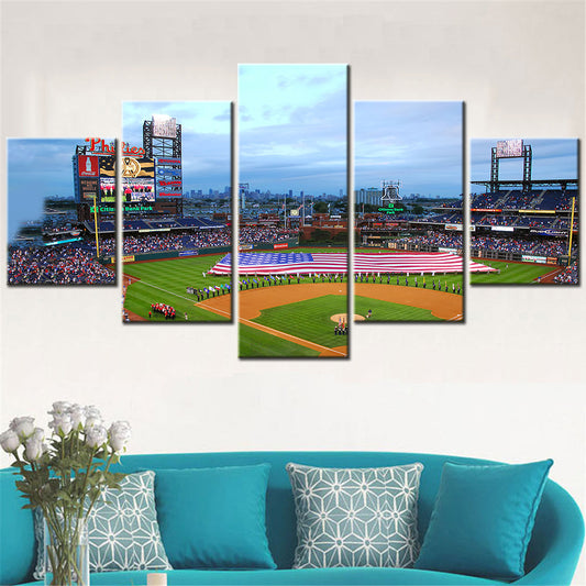 Baseball Canvas Wall Art - BB5020 - Citizens Bank Park - Philadelphia Phillies Baseball