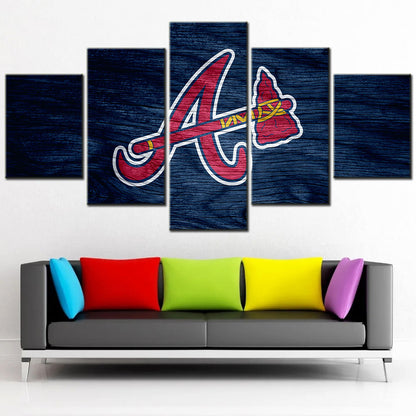 Baseball Wall Art - BB5023 - Atlanta Braves Baseball - Baseball Poster - Baseball Canvas