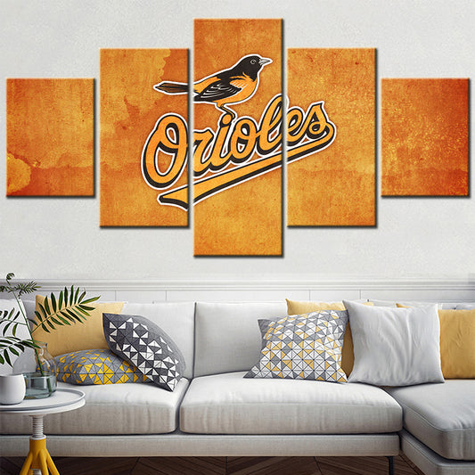 Baseball Wall Art - BB5024 - Baltimore Orioles Baseball - Baseball Poster - Baseball Canvas
