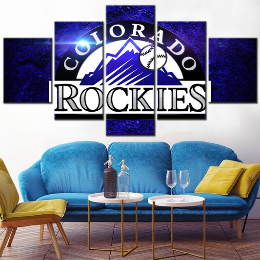 Baseball Wall Art - BB5025 - Colorado Rockies - Baseball Poster - Baseball Canvas