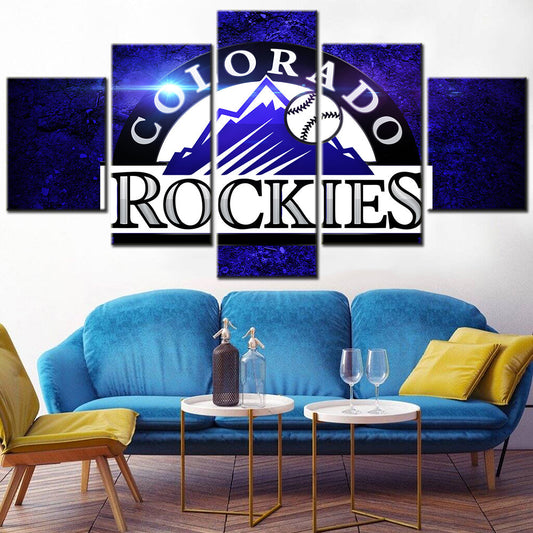 Baseball Canvas Wall Art - BB5025 - Colorado Rockies