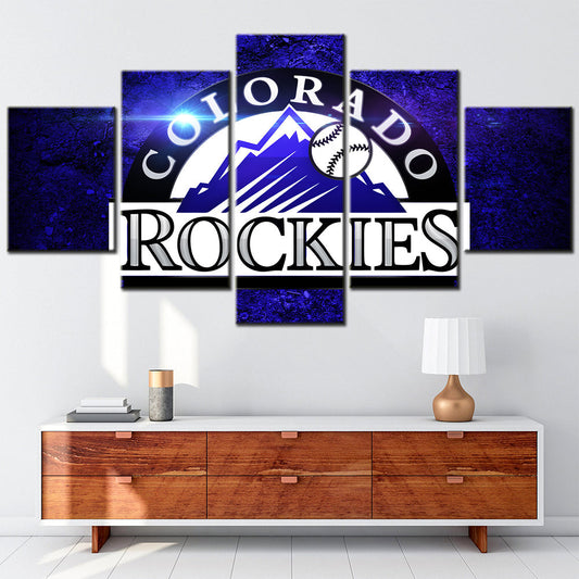 Baseball Canvas Wall Art - BB5025 - Colorado Rockies