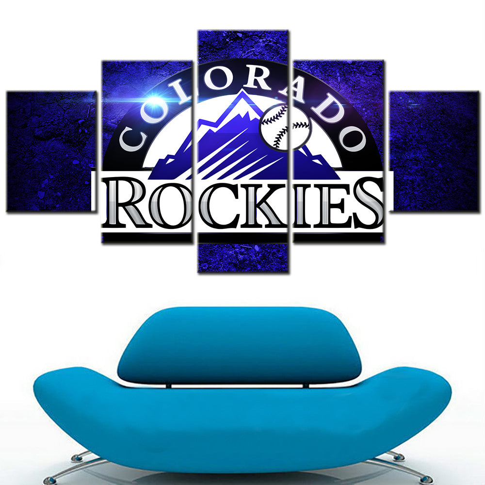 Baseball Wall Art - BB5025 - Colorado Rockies - Baseball Poster - Baseball Canvas