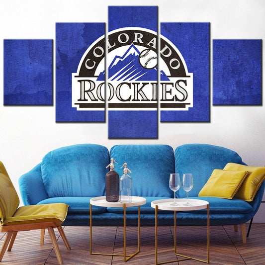 Baseball Canvas Wall Art - BB5026 - Colorado Rockies