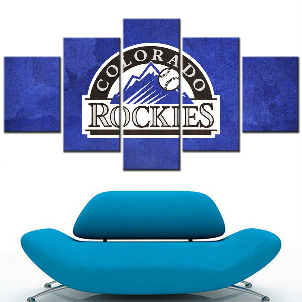Baseball Wall Art - BB5026 - Colorado Rockies - Baseball Poster - Baseball Canvas