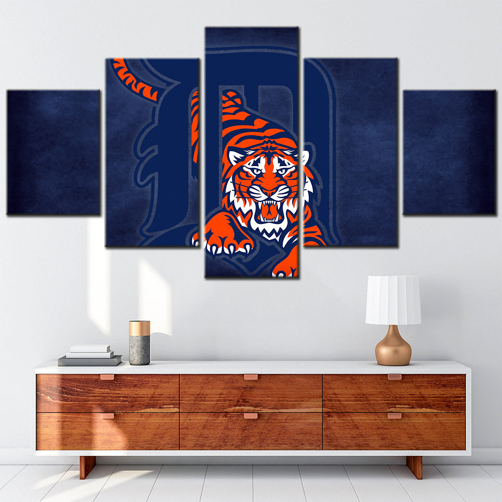 Baseball Wall Art - BB5027 - Detroit Tigers - Baseball Poster - Baseball Canvas