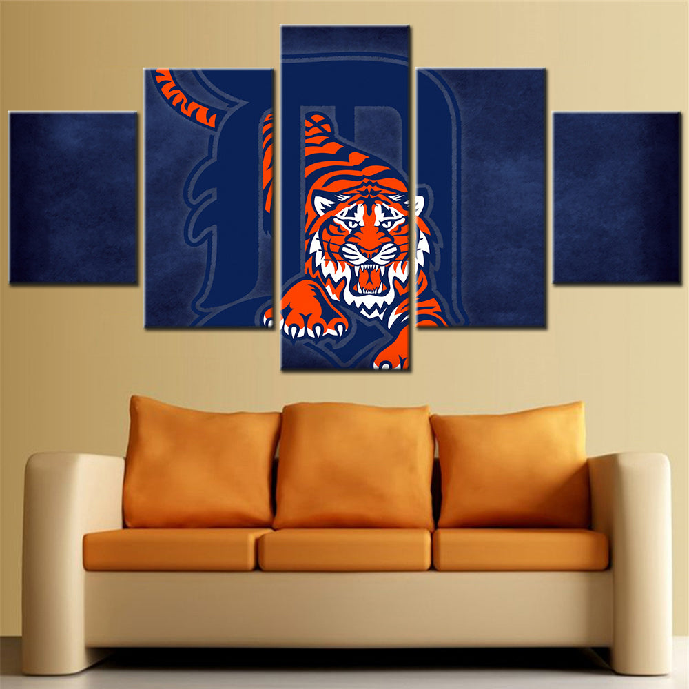 Baseball Wall Art - BB5027 - Detroit Tigers - Baseball Poster - Baseball Canvas