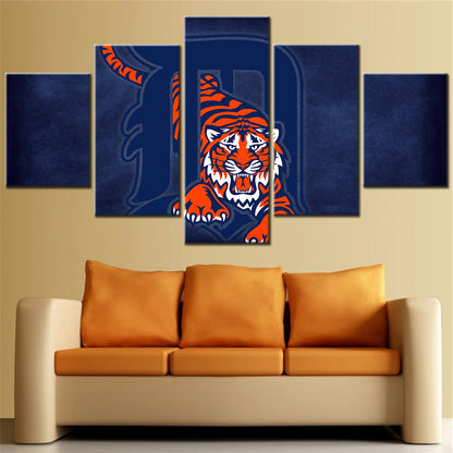 Baseball Wall Art - BB5027 - Detroit Tigers - Baseball Poster - Baseball Canvas