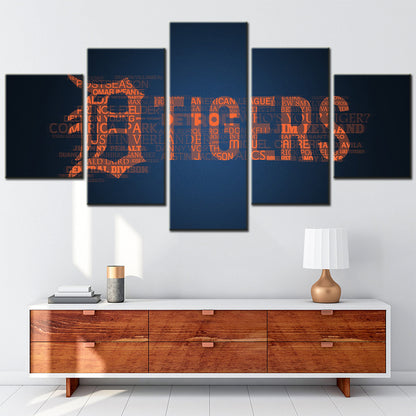 Baseball Wall Art - BB5028 - Detroit Tigers - Baseball Poster - Baseball Canvas
