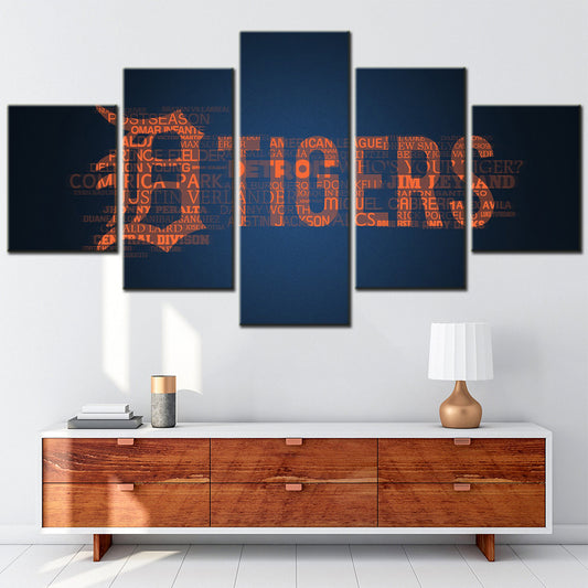 Baseball Wall Art - BB5028 - Detroit Tigers - Baseball Poster - Baseball Canvas