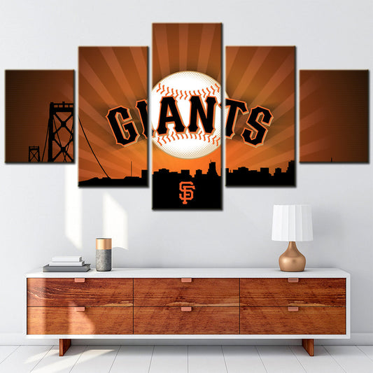 Baseball Canvas Wall Art - BB5033 - San Francisco Giants