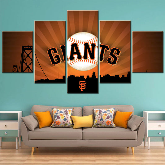 Baseball Canvas Wall Art - BB5033 - San Francisco Giants