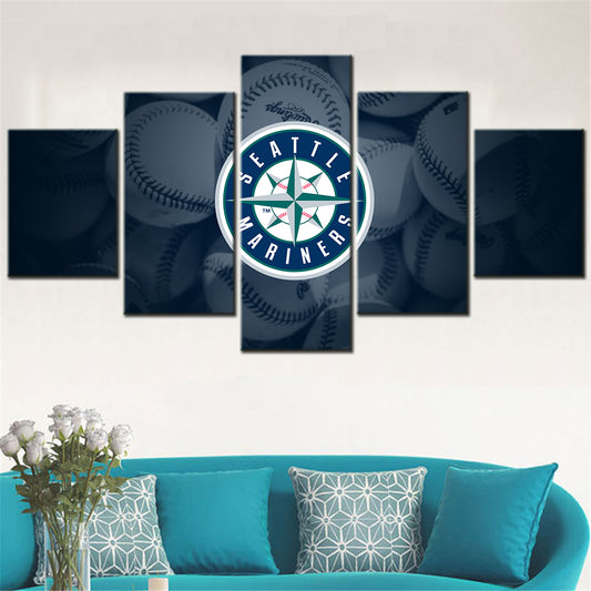 Baseball Wall Art - BB5034 - Seattle Mariners - Baseball Poster - Baseball Canvas