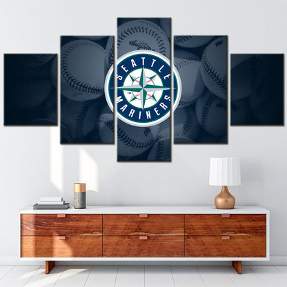Baseball Canvas Wall Art - BB5034 - Seattle Mariners