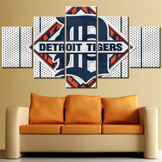 Baseball Canvas Wall Art - BB5010 - Detroit Tigers