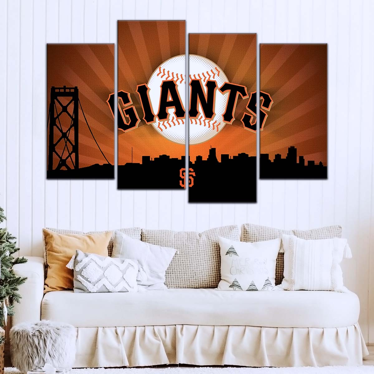 Baseball Canvas Wall Art - BB5037 - San Francisco Giants Sports