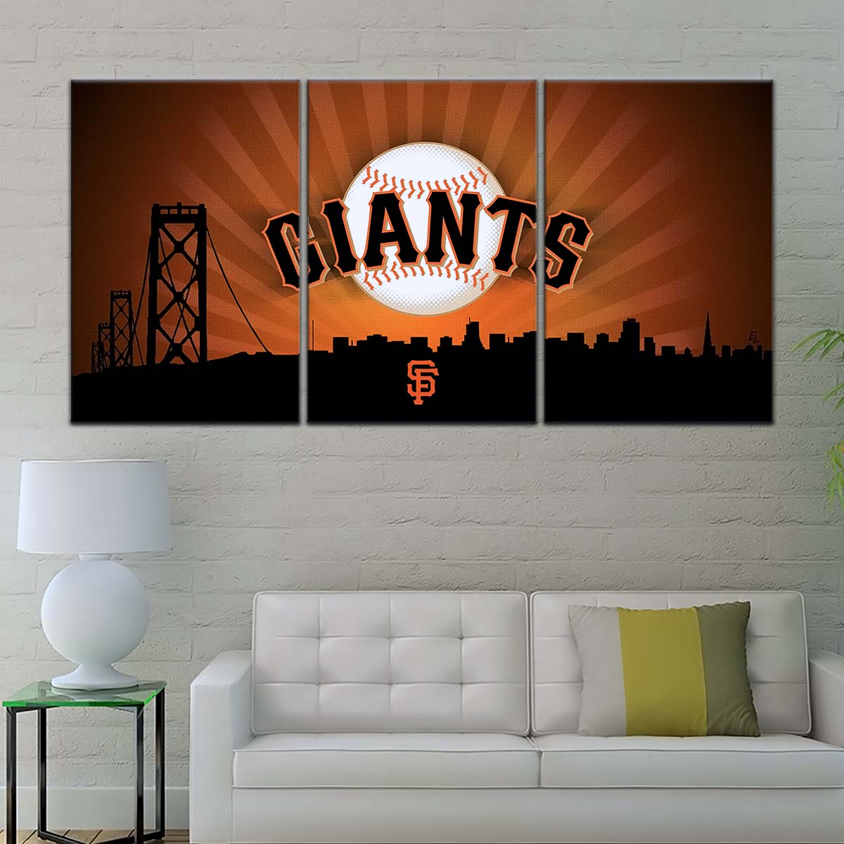 Baseball Canvas Wall Art - BB5037 - San Francisco Giants Sports