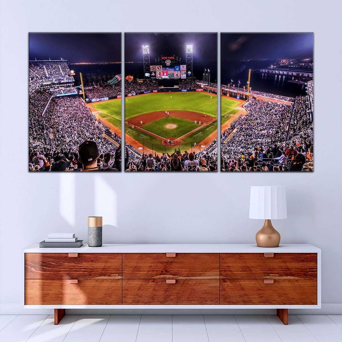 Baseball Canvas Wall Art - BB5038 - San Francisco Giants Night Game - Ultimate Sports Vibes