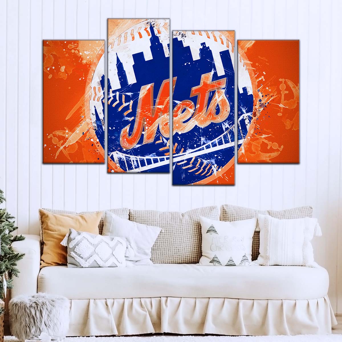 Baseball Wall Art - BB5041 - New York Mets - MLB Pride in Every Stitch - Baseball Poster - Baseball Canvas