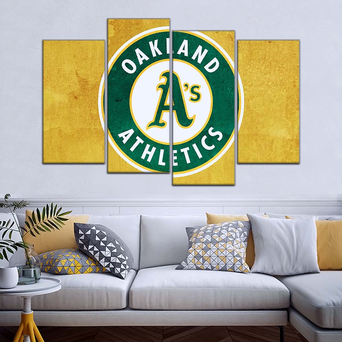 Baseball Canvas Wall Art - BB5042 - Oakland Athletics Sports