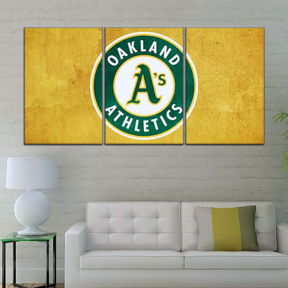 Baseball Canvas Wall Art - BB5042 - Oakland Athletics Sports