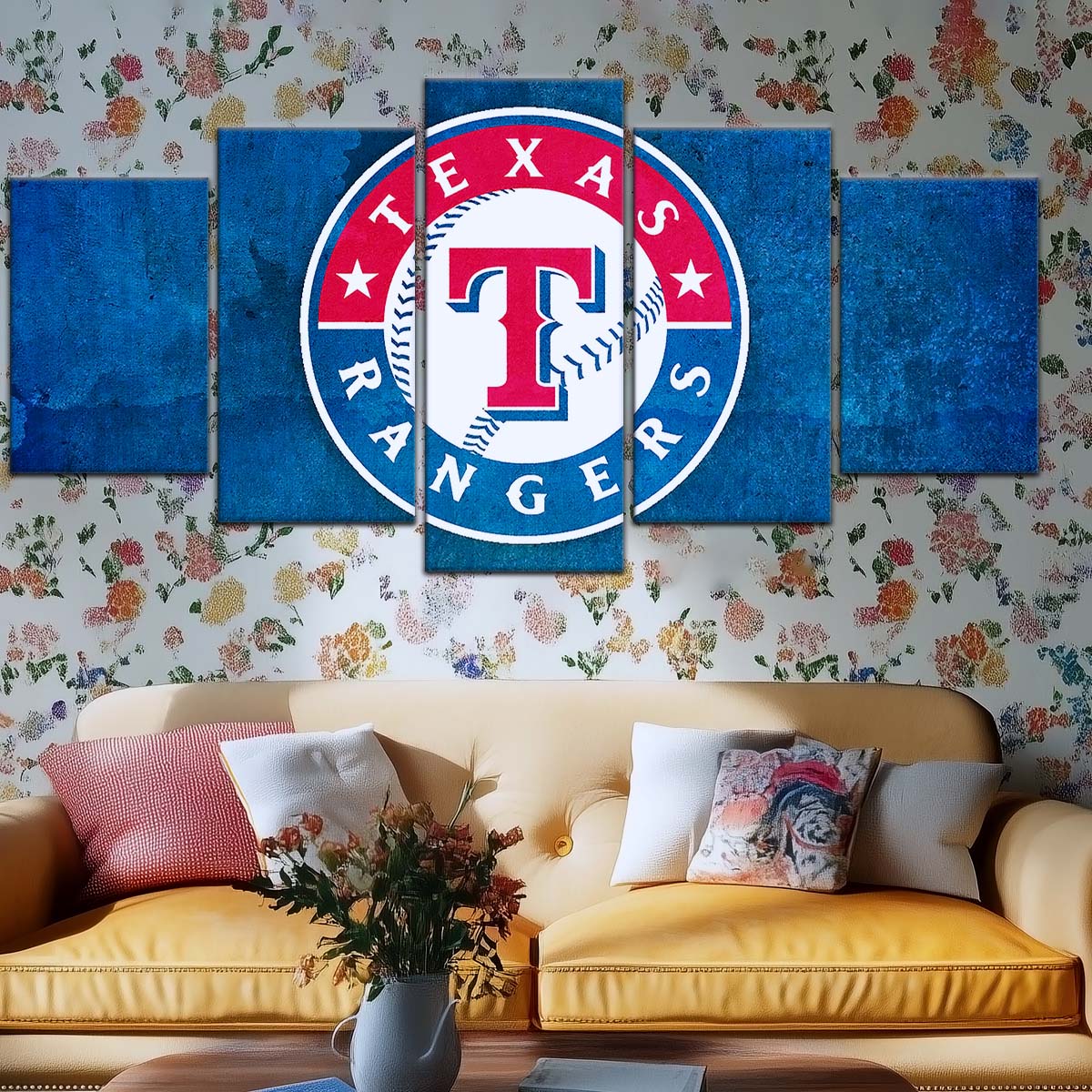Baseball Wall Art - BB5043 - Texas Rangers Sports - Baseball Poster - Baseball Canvas