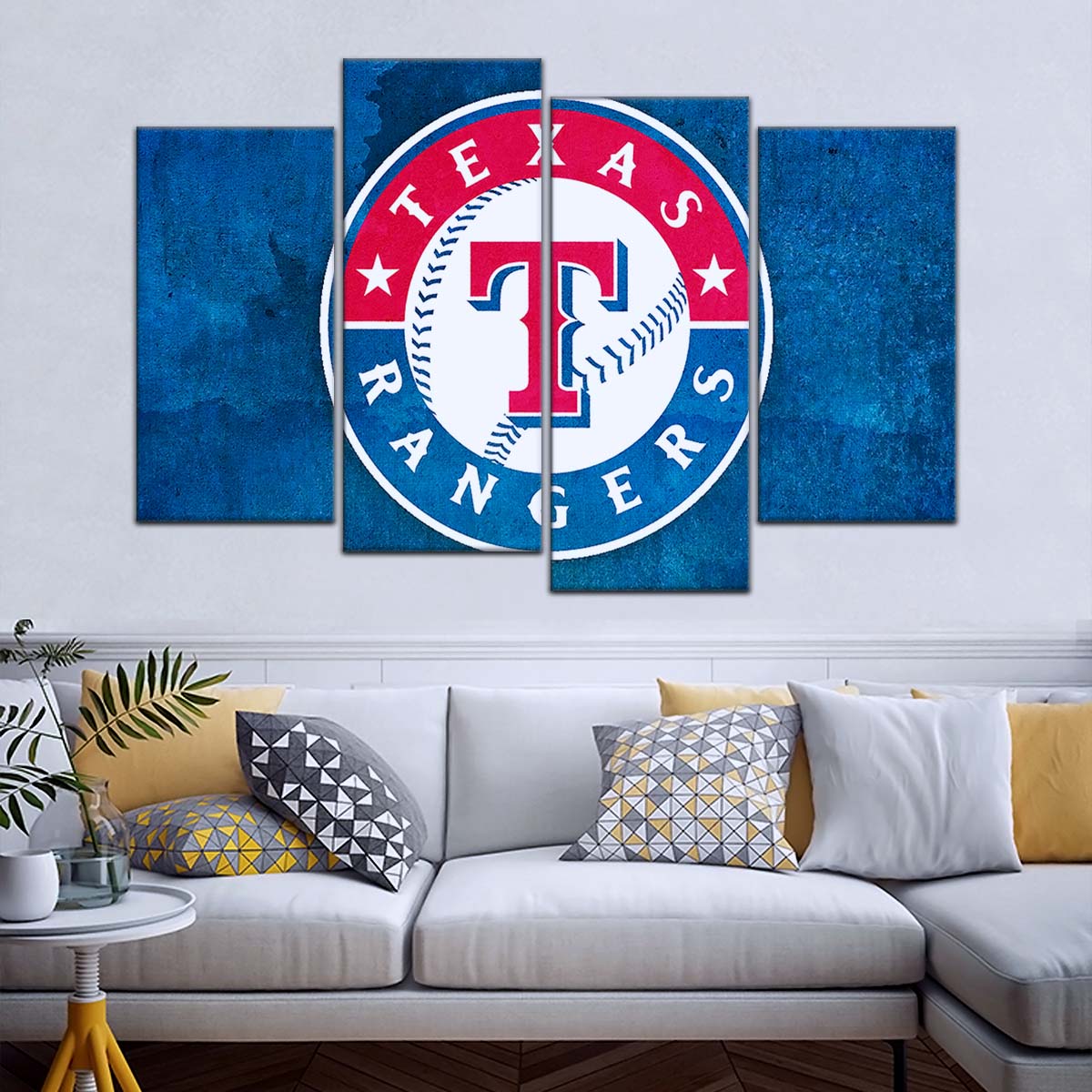 Baseball Canvas Wall Art - BB5043 - Texas Rangers Sports