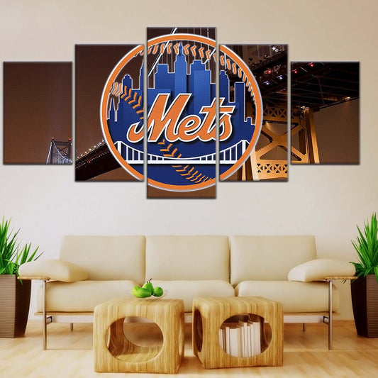 Baseball Wall Art - BB5044 - New York Mets - Baseball Poster - Baseball Canvas