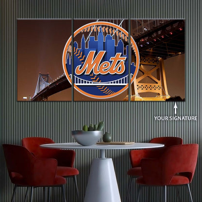 Baseball Wall Art - BB5044 - New York Mets - Baseball Poster - Baseball Canvas