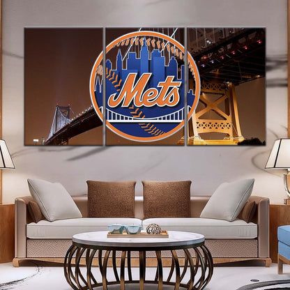 Baseball Wall Art - BB5044 - New York Mets - Baseball Poster - Baseball Canvas
