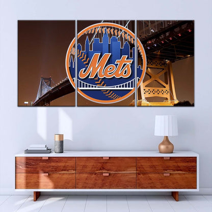 Baseball Wall Art - BB5044 - New York Mets - Baseball Poster - Baseball Canvas